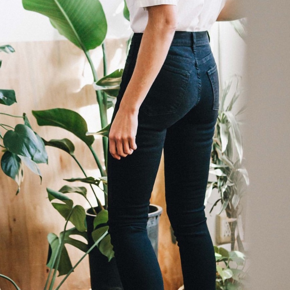 Imogene + Willie Elizabeth hi-rise blue-black slim jean- 26